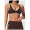 Custom Yoga bra|Wholesale Quick-dry yoga sports bra with a stylish back design and color-block