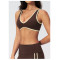 Custom Yoga bra|Wholesale Quick-dry yoga sports bra with a stylish back design and color-block