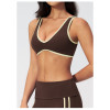 Custom Yoga bra|Wholesale Quick-dry yoga sports bra with a stylish back design and color-block