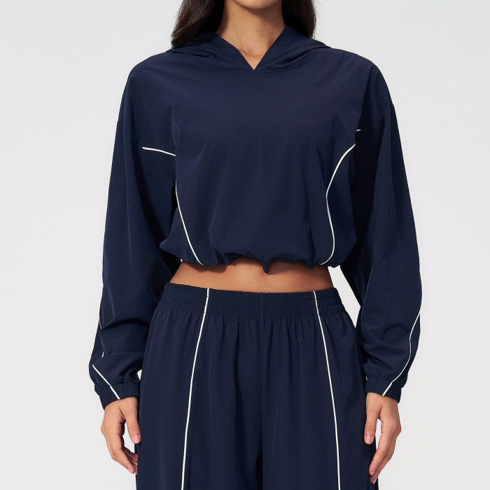 Custom Yoga Jackets | Wholesale Four-way stretch hooded outdoor sun-protection jacket (quick-dry)