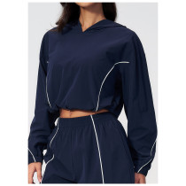 Custom Yoga Jackets | Wholesale Four-way stretch hooded outdoor sun-protection jacket (quick-dry)