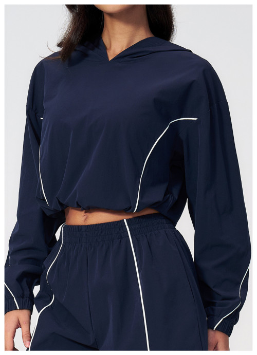Custom Yoga Jackets | Wholesale Four-way stretch hooded outdoor sun-protection jacket (quick-dry)
