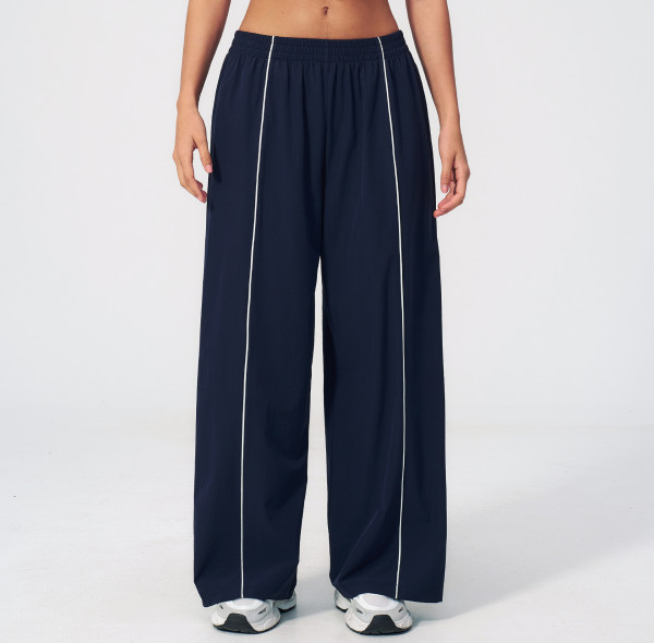 Custom sports sweatpants|Wholesale Breathable loose-fit yoga sun-protection with color-blocking