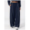 Custom sports sweatpants|Wholesale Breathable loose-fit yoga sun-protection with color-blocking