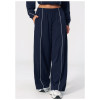 Custom sports sweatpants|Wholesale Breathable loose-fit yoga sun-protection with color-blocking
