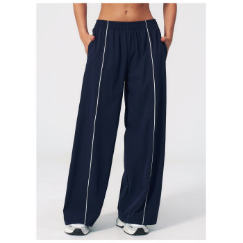 Custom sports sweatpants|Wholesale Breathable loose-fit yoga sun-protection with color-blocking
