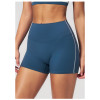 Custom Sports Shorts|High-waisted, stretchy tight-fitting athletic shorts with fold-over waistband