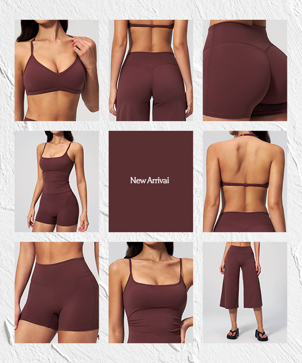 Neutral and timeless color palettes in activewear.