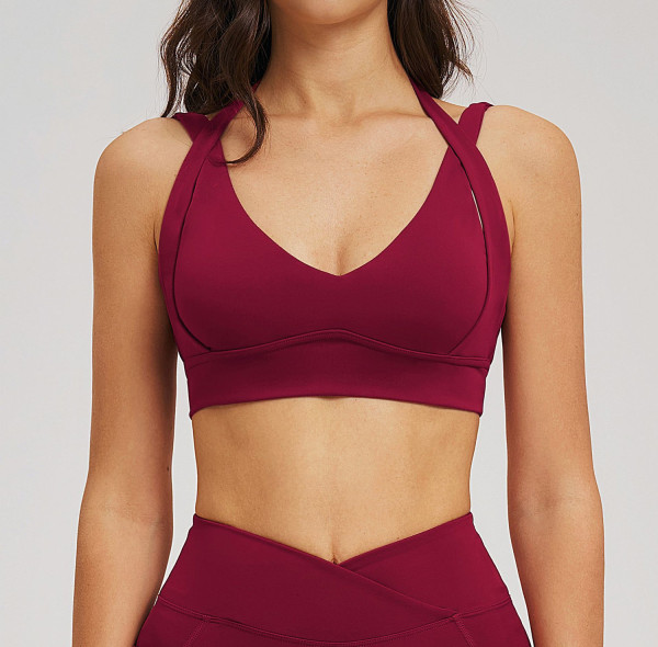 Custom Yoga bra|Wholesale Nude Yoga Bra, Elegant and Beautiful Back, High-End Sports Bra
