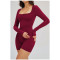 Custom jumpsuits|Wholesale Nude-feel bodysuit with hollowed-out back tight-fitting fitness wear