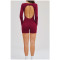 Custom jumpsuits|Wholesale Nude-feel bodysuit with hollowed-out back tight-fitting fitness wear