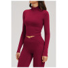 Custom Yoga Jackets | Wholesale Yoga jacket with stand-up collar fitted and stylish for outdoor