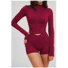 Custom Yoga Jackets | Wholesale Yoga jacket with stand-up collar fitted and stylish for outdoor