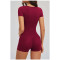 Custom yoga tops | Wholesale Women's Short-Sleeve Yoga Top – Wide Neck Suitable for Outdoor Running