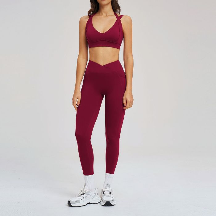 Custom Yoga Sets|Wholesale high-end yoga set featuring a form-fitting design and  open-back detail