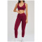 Custom Yoga Sets|Wholesale high-end yoga set featuring a form-fitting design and  open-back detail