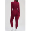 Custom Yoga Sets|Wholesale Women's Zip-Up Casual Fitness Set (Suitable for Outdoor Cycling)