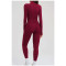 Custom Yoga Sets|Wholesale Women's Zip-Up Casual Fitness Set (Suitable for Outdoor Cycling)