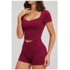 Custom Yoga Sets|Wholesale Stylish and fitted casual yoga and outdoor activewear set