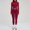 Custom Yoga Sets|Wholesale Women Zippered Yoga Set –Form-fitting Activewear for Fitness and Outdoor