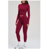 Custom Yoga Sets|Wholesale Women Zippered Yoga Set –Form-fitting Activewear for Fitness and Outdoor
