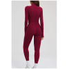 Custom Yoga Sets|Wholesale Women Zippered Yoga Set –Form-fitting Activewear for Fitness and Outdoor