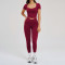 Custom Yoga Sets|Wholesale Spring Yoga Set Form-Fitting Naked-Feel Fabric Suitable for Outdoors