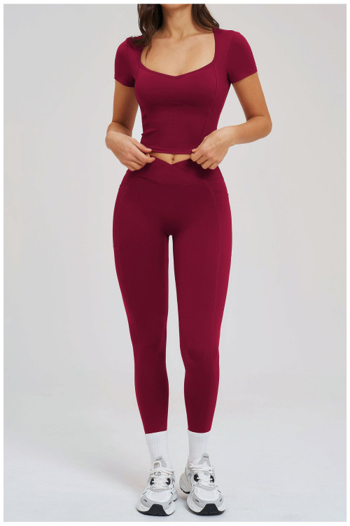 Custom Yoga Sets|Wholesale Spring Yoga Set Form-Fitting Naked-Feel Fabric Suitable for Outdoors