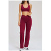 Custom Yoga Sets|Wholesale Fitted yoga set with a flattering back design and slight flare for yoga