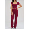 Custom Yoga Sets|Wholesale Stylish, form-fitting yoga set for outdoor running and exercise
