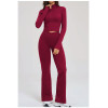 Custom Yoga Sets|Wholesale Women Naked-Feel Zip-Up Athleisure Set – Suitable for Outdoor Fitness