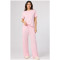 Custom Loungewear | Women’s Short Sleeve Loungewear Set with Drawstring Wide Leg Pants