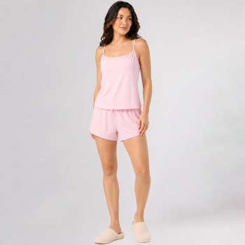 Custom Loungewear | Wholesale Women’s Soft Cami Top and Drawstring Shorts Loungewear Set supplier