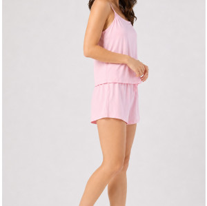 Custom Loungewear | Wholesale Women’s Soft Cami Top and Drawstring Shorts Loungewear Set supplier