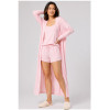 Custom Loungewear | Wholesale Custom Women’s 3-Piece Loungewear Set with Cami, Shorts and Long Robe