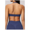 Custom Yoga bra|Wholesale Lycra seamless knit sports bra halter neck shockproof and breathable