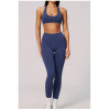 Custom Yoga bra|Wholesale Lycra seamless knit sports bra halter neck shockproof and breathable