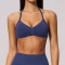 Custom Yoga bra|Wholesale Halter bra with seamless push-up straps for Pilates training