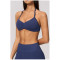Custom Yoga bra|Wholesale Halter bra with seamless push-up straps for Pilates training