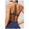 Custom Yoga bra|Wholesale Halter bra with seamless push-up straps for Pilates training