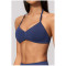 Custom Yoga bra|Wholesale Halter bra with seamless push-up straps for Pilates training