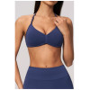 Custom Yoga bra|Wholesale Halter bra with seamless push-up straps for Pilates training