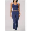 Custom Yoga Vest|Wholesale Seamless yoga vest with halter neck V-neck beautiful back quick-drying