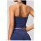 Custom Yoga Vest|Wholesale Seamless yoga vest with halter neck V-neck beautiful back quick-drying