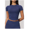 Custom yoga tops | Wholesale Seamless sports short-sleeved slimming quick-drying and highly elastic