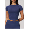 Custom yoga tops | Wholesale Seamless sports short-sleeved slimming quick-drying and highly elastic