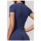 Custom yoga tops | Wholesale Seamless sports short-sleeved slimming quick-drying and highly elastic