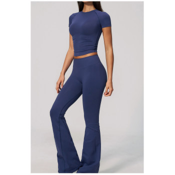 Custom yoga tops | Wholesale Seamless sports short-sleeved slimming quick-drying and highly elastic