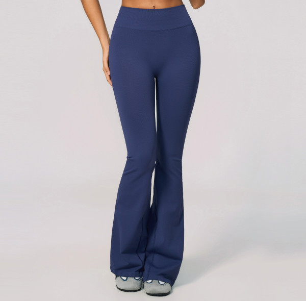 Custom yoga leggings|Wholesale Seamless flared leggings - tummy control high waist slimming