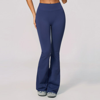 Custom yoga leggings|Wholesale Seamless flared leggings - tummy control high waist slimming